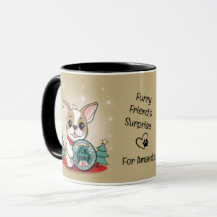 Caneca Belo Feliz ano novo francês Bulldog Engraçado