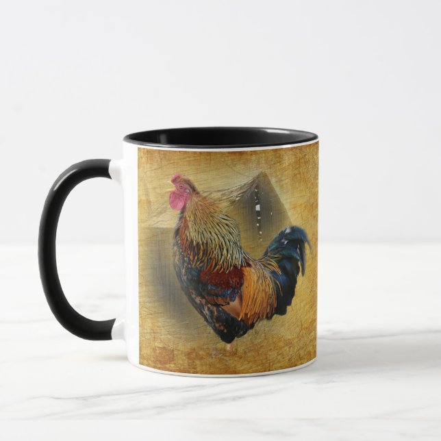 Caneca Belo galo e costeleta de frango de casca russa (Esquerda)