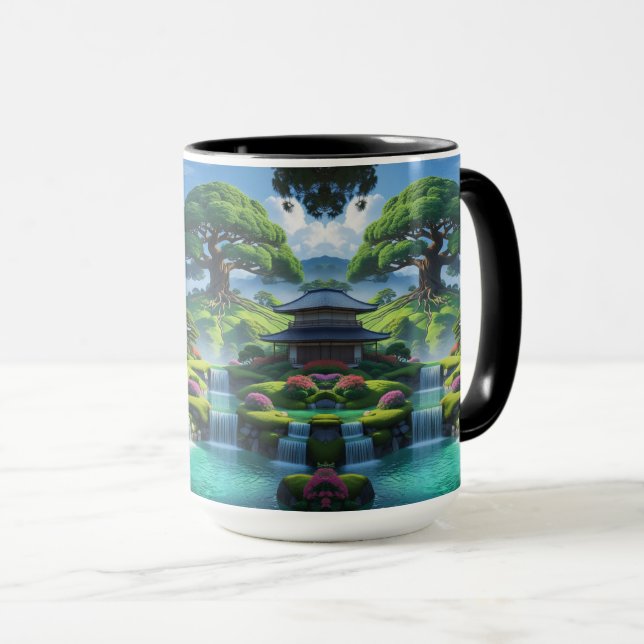 Caneca Belo jardim paisagístico (Frente Esquerda)