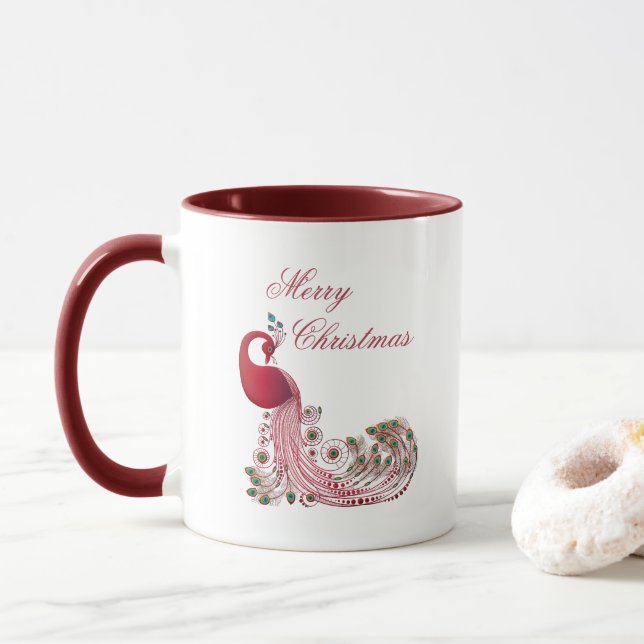 Caneca Belo Natal de Peacock (Com Donut)