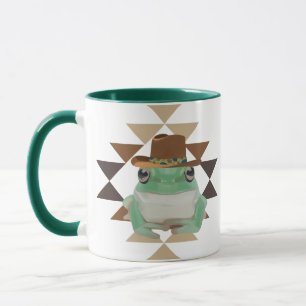Caneca Belo Sapo Ocidental Com Chapéu De Cowboy