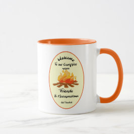 Caneca Bem-vindo à citação do Marshmallow dos Amigos da C