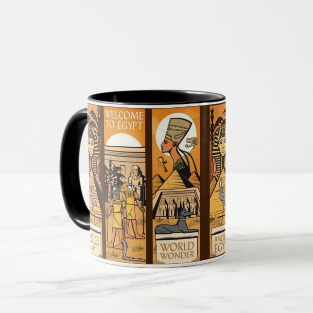 Caneca Bem-vindo ao Egito (Frente Esquerda)