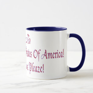 Caneca Bem-vindo aos Estados Unidos da Polícia da América