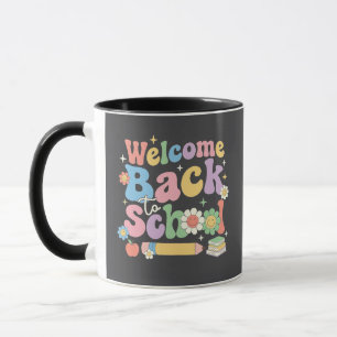 Caneca Bem-vindo de Volta à Escola Primeiro Dia de Aula P
