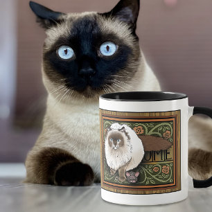 Caneca Bem-vindo Rato Gato Siames