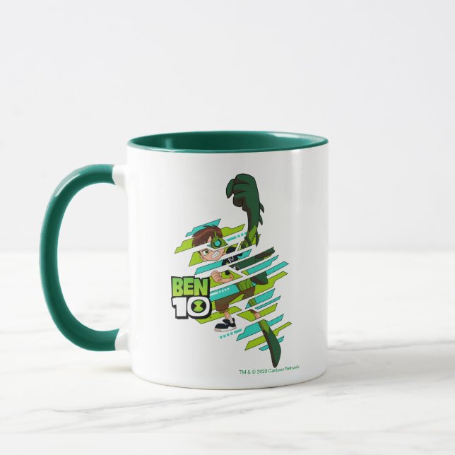 Caneca Ben 10 Transformação de DNA selvagem (Esquerda)