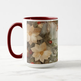 Caneca Bênção Irlandesa de Natal | Flores de inverno Boni
