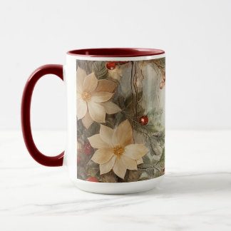 Caneca Bênção Irlandesa de Natal | Flores de inverno Boni