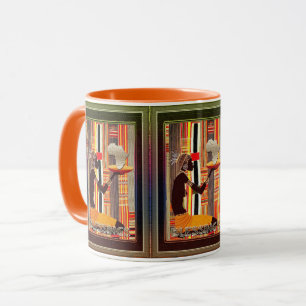 Caneca Bênçãos, arte popular africana