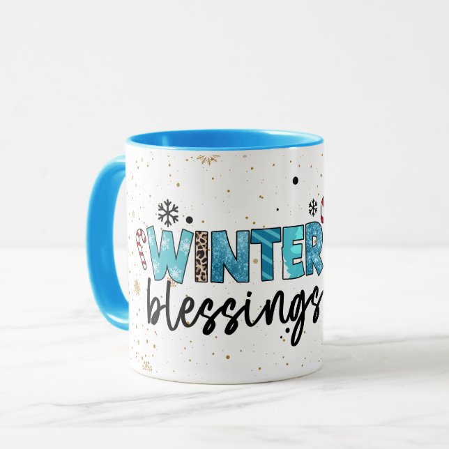 Caneca Bênçãos do inverno Personalizam (Frente Esquerda)