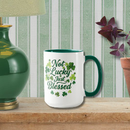 Caneca Bendito Trevo do Dia de São Patrício Cristão