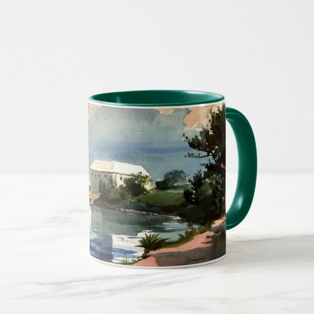 Caneca Bermudas, Salt Kettle trabalho de arte (Frente Esquerda)
