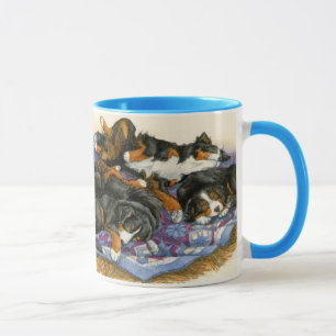 Caneca Berners em uma edredão