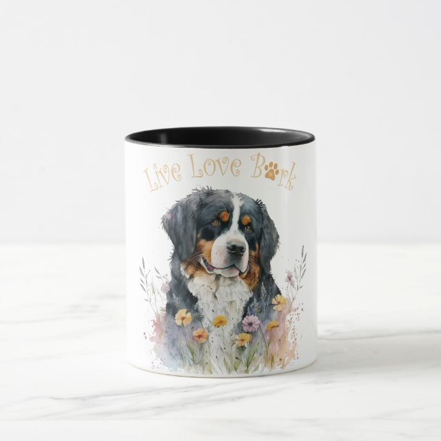Caneca Bernese Mountain Dog Mãe Floral (Centro)