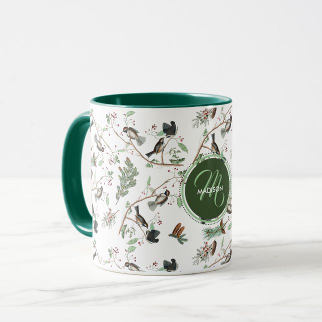 Caneca Berries e Pinecones Monogramados (Frente Esquerda)