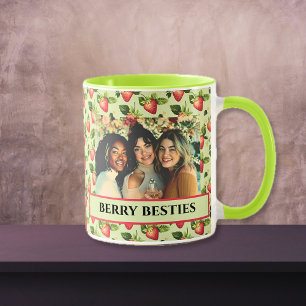 Caneca Berry Besties Green e Red Friends Fotografia Mug