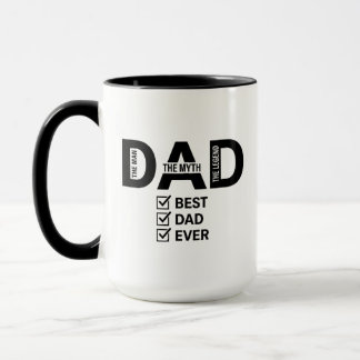 Caneca Best Dad Ever Funny Fathers Day Coffee Mug