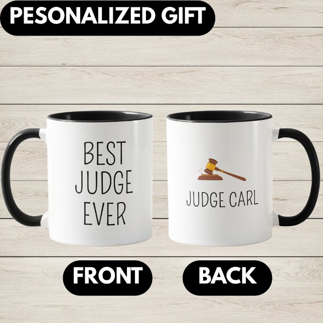 Caneca Best Judge, Personalized Judge gift, Judge  (Criador carregado)