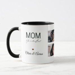 Caneca Best Mom Photo Collage Mug