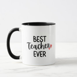 Caneca 'Best Teacher Ever' Teacher Thank You Gift 