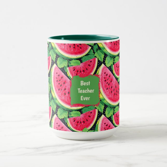 Caneca Best Teacher Ever – Watermelon Combo (Centro)