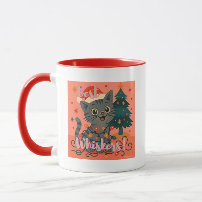 Caneca Best Whiskers! Cute & Funny Cat (Esquerda)