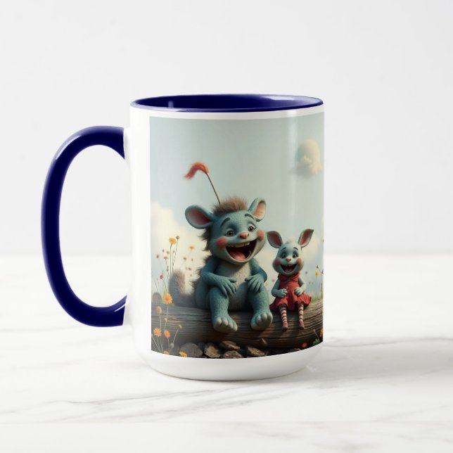 Caneca "Beste Freunde fürs Leben  " Fantasiewesen  (Esquerda)
