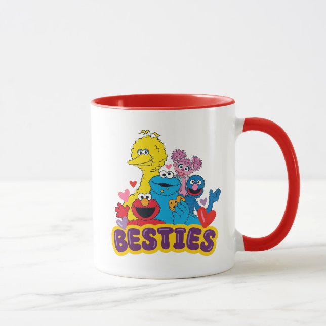 Caneca Besties De Namorados Da Rua Sésamo (Direita)