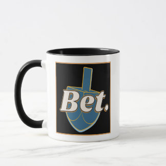 Caneca Bet. Hanukkah Dreidel Gimel Joke Gift Gen Z Alpha