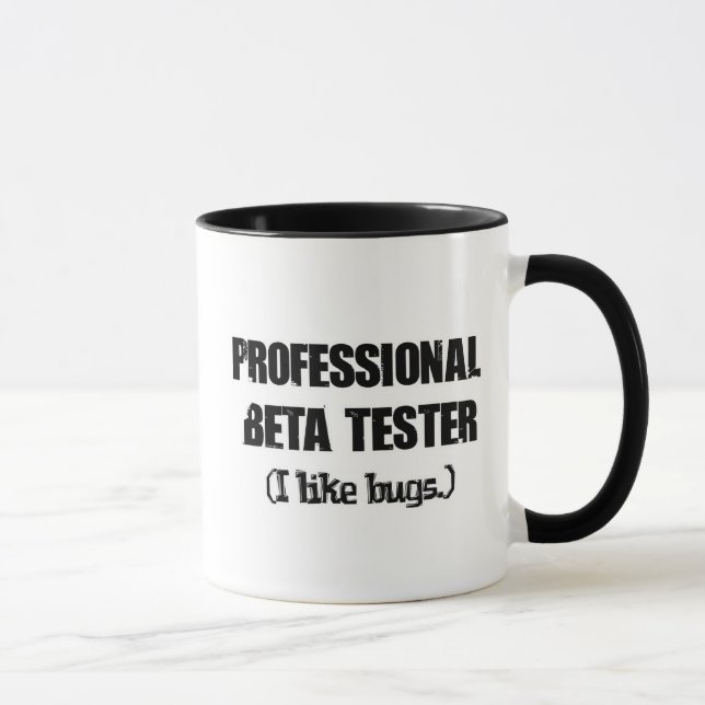 Caneca beta tester profissional (insetos semelhantes) (Direita)