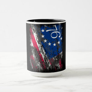 Caneca Betsy Ross Flag 1776 Patriótico 4 de julho