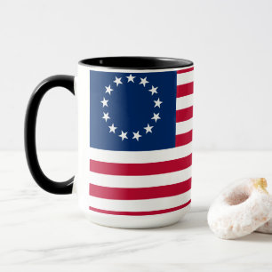 Caneca Betsy Ross Old Glory Bandeira Americana EUA