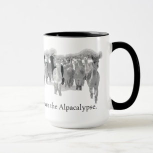 Caneca Beware o Alpacalypse - humor foleiro do nerd