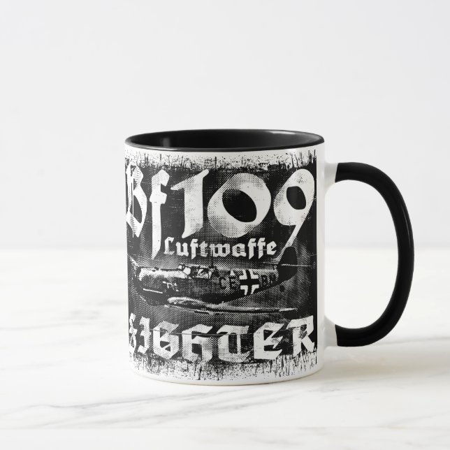 Caneca Bf 109 Ringer Coffee Mug (Direita)
