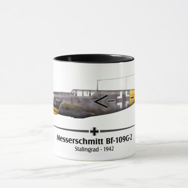 Caneca Bf-109G-2 - Luftwaffe - Stalingrad Battle - 1942 (Centro)