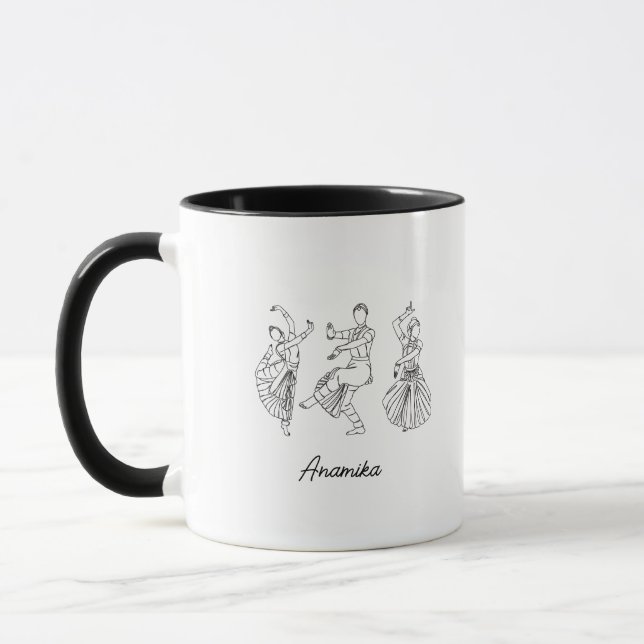 Caneca Bharatanatyam Nome personalizado da dança (Esquerda)