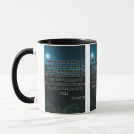 Caneca Bíblia Amos 5:8 KJV Verso Pic Dois Tons