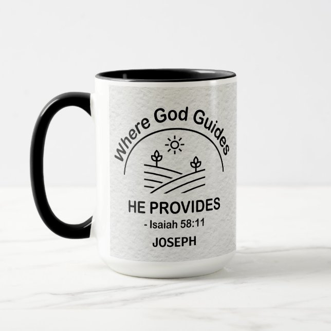 Caneca Bíblia Cristã Contemporânea Verse Isaiah 58 (Esquerda)