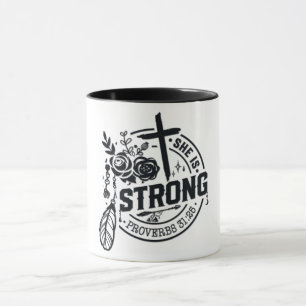 Caneca Bíblia Cristã Inspiradora Verso