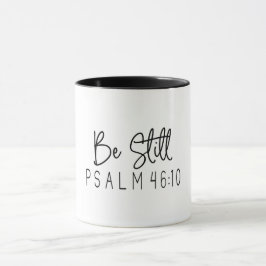 Caneca Bíblia Cristã Verse/Be Psalm 46:10