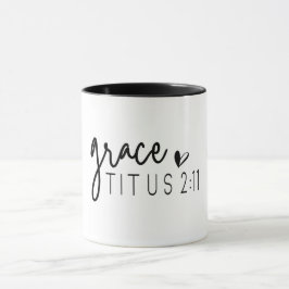Caneca Bíblia Cristã Verse/Grace Titus 2:11