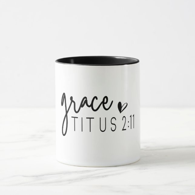 Caneca Bíblia Cristã Verse/Grace Titus 2:11 (Centro)