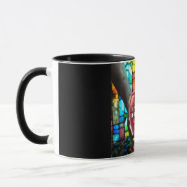 Caneca Bíblia Cristã Verso Com Mancha De Maçã Glassada