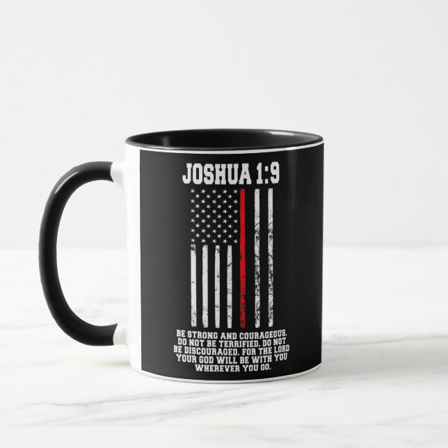 Caneca Bíblia de Bombeiros da Linha Vermelha fina - Verse (Esquerda)