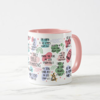 Caneca Bíblia Verso Afirmações Mug