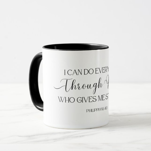 Caneca Bíblia Verso na Mug (Frente Esquerda)