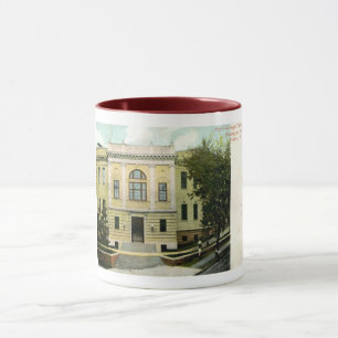 Caneca Biblioteca Carnegie, Yonkers, NY 1906 Vintage