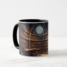 Biblioteca Encantada Mug - Amantes de Livros Cozy