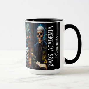 Caneca Biblioteca Macabra Personalizada Dark Academia